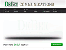 Tablet Screenshot of debee.com